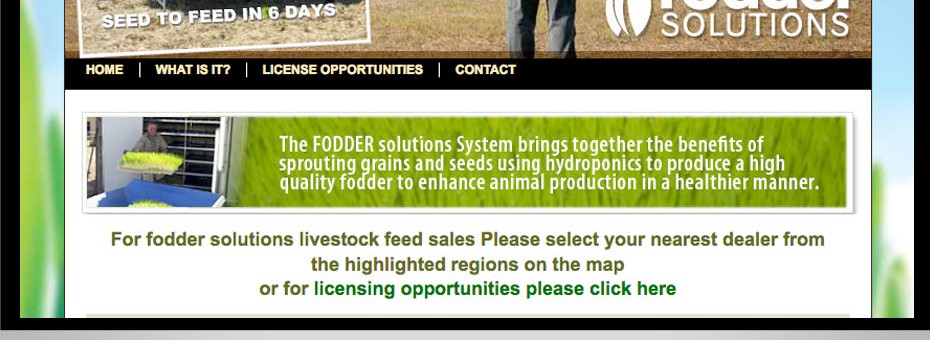Fodder Solutions Toowoomba Queensland manufacturing web site design Australia