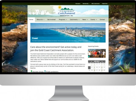 Gold Coast Catchments website design not for profit projectdevelopment