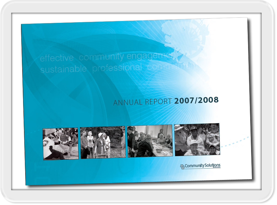sunshine coast design and print for commuity solutions annual report
