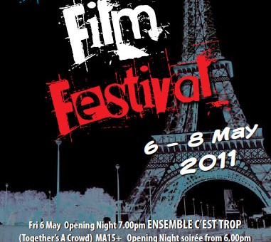 sunshine coast print design flyer for french film festival 2011