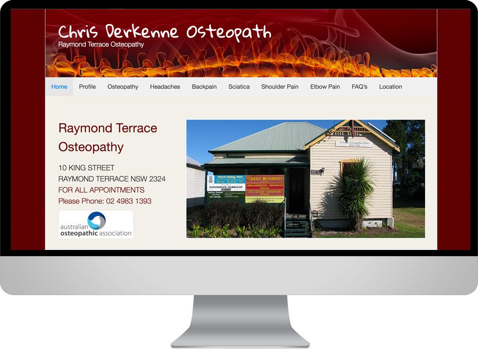 raymond terrace osteopathy clinic chris derkenne osteopath